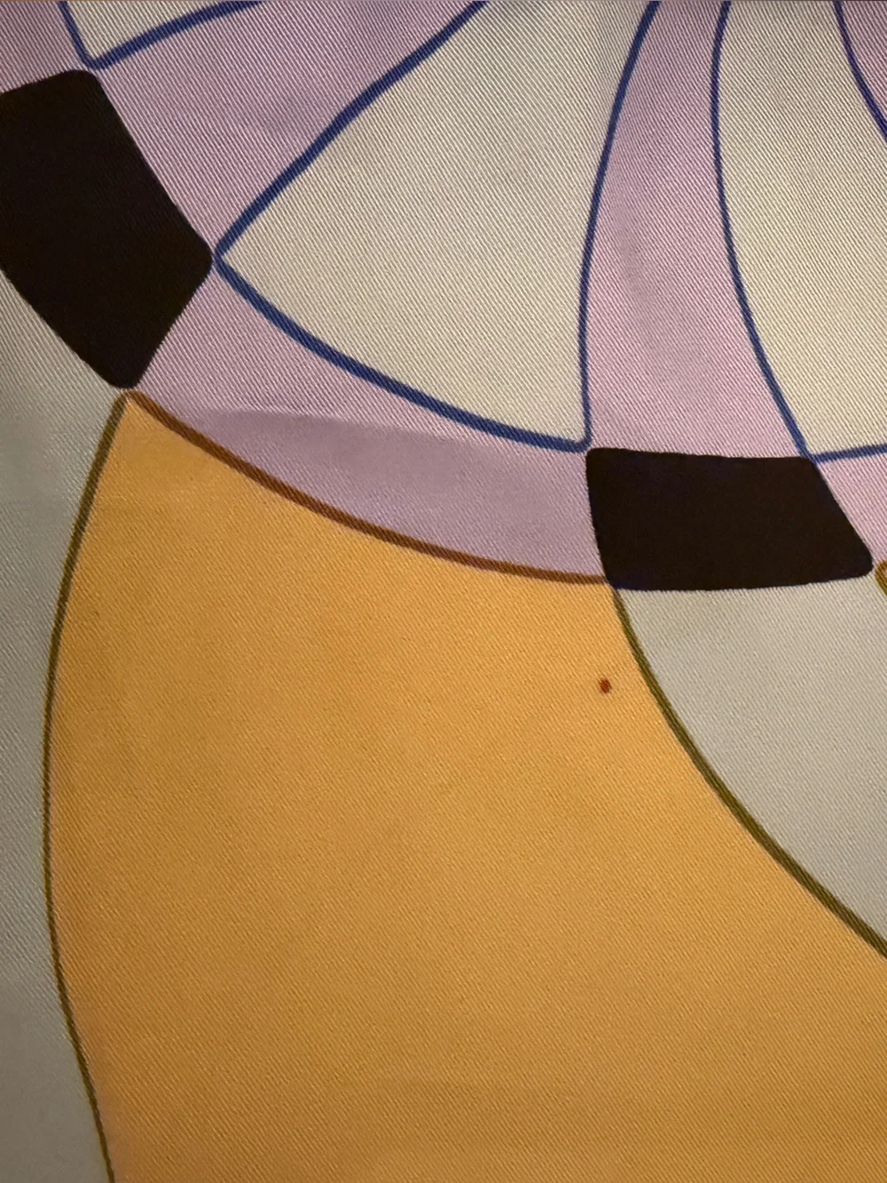 Zara Yellow Lavender and Black Abstract Wide-Leg Pants | XS